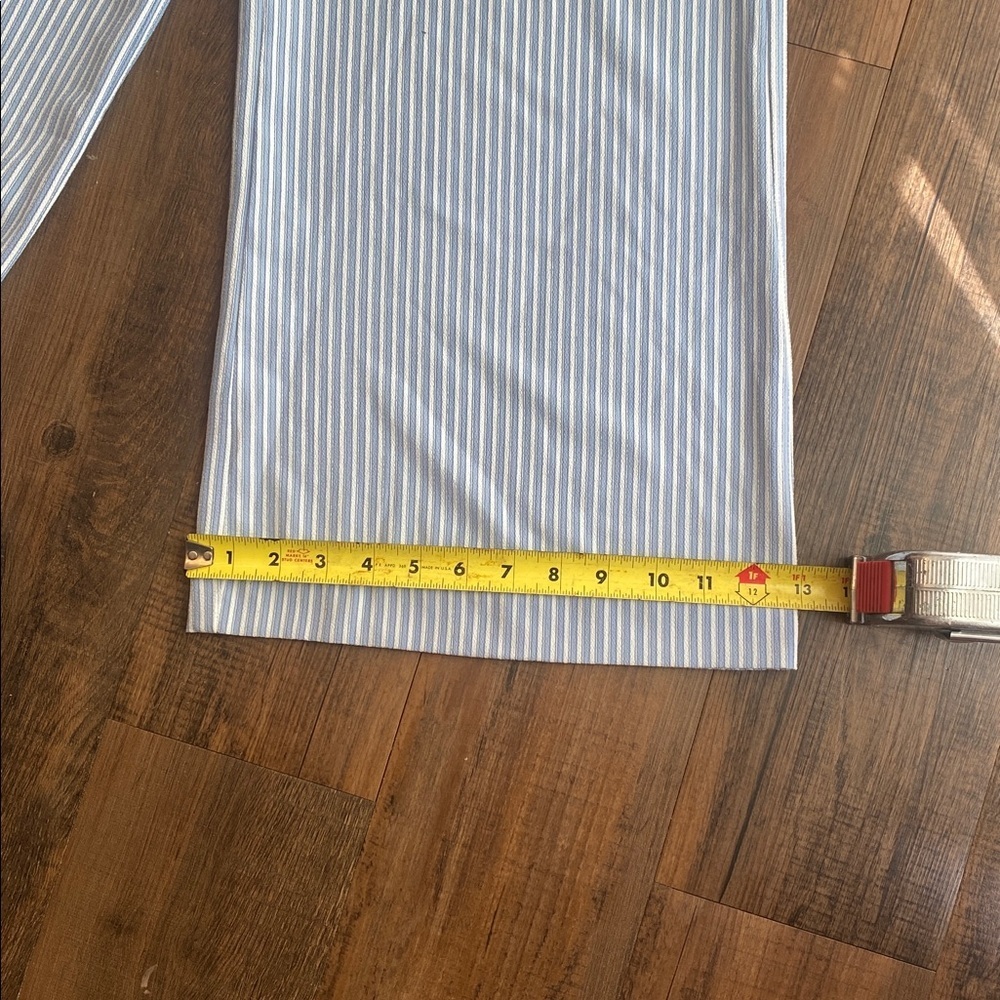 H&M Blue Striped and Floral Tan Capris - Picture 7 of 16